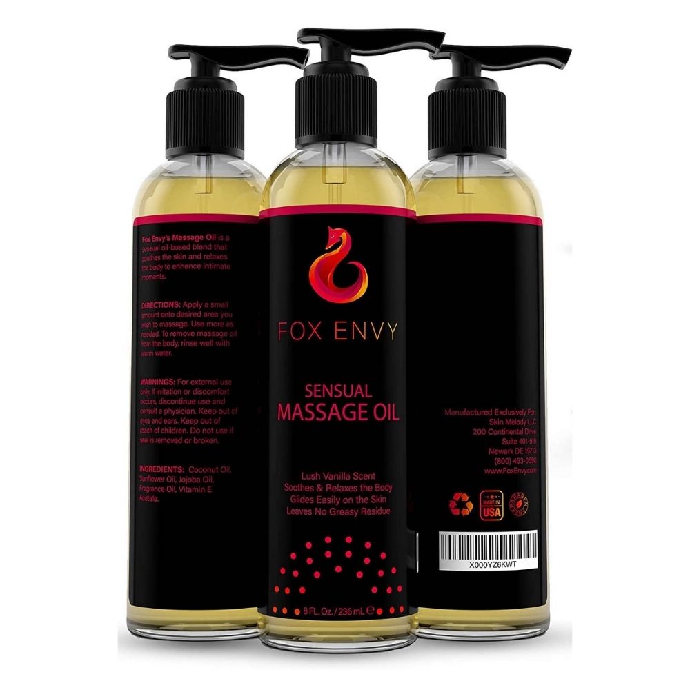 Massage Oil for Couples Sensual Massage Oil by Fox Envy​​